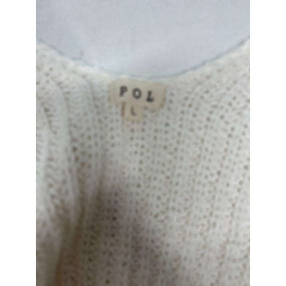 POL Sylvie Chunky Oversized Cardigan in Cream. Size L - Picture 8 of 9